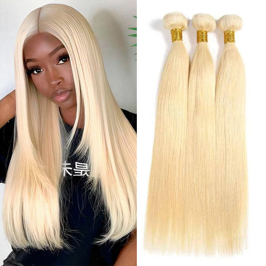 1 Bundle #613 straight Raw Hair Extension Bundle