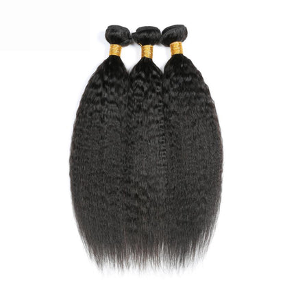 1 Bundle natrue kinky straight Raw Hair Extension Bundle