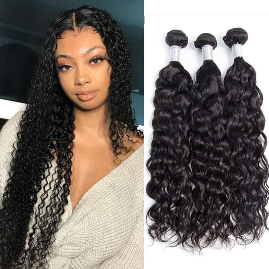 3 Bundles 11A natural water wave Raw Hair Extension Bundle