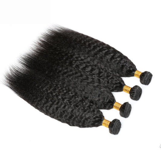 1 Bundle natrue kinky straight Raw Hair Extension Bundle