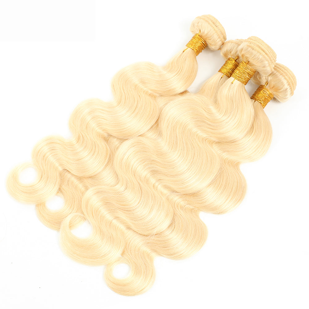 3 Bundles 12A body wave Raw Hair Extension Bundle #613