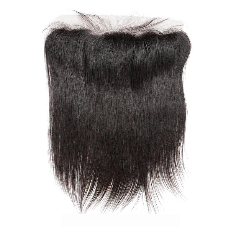 3 Bundles #natural straight Hair With 13x4 Lace Closure Hair