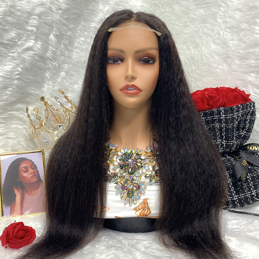 4x4 Transparent Lace Front Wigs 100% Virgin Jerry Curly Lace Wigs