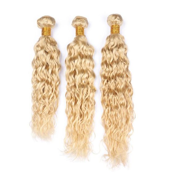 1 Bundle 10A water wave Raw Hair Extension Bundle #613