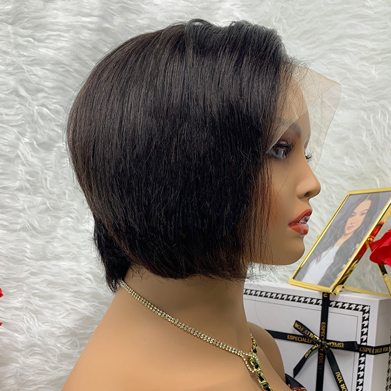 Gorgeous Side Part Short Cut 13X4 Frontal Lace Wig