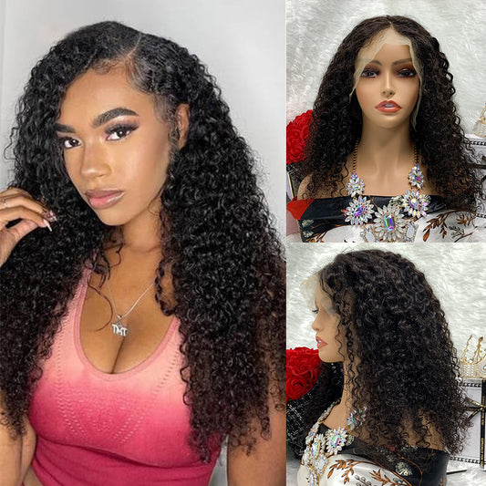 13x1 Jerry cruly T Part lace closure pixie wigs frontal peruvian original lace front wigs