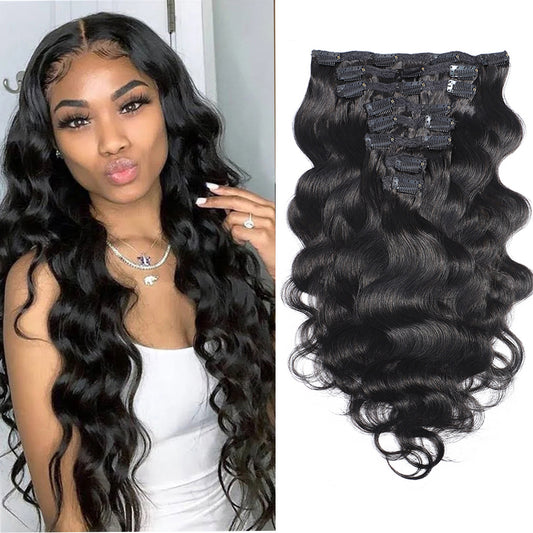 10A body wave Clip In Vietnamese Hair Extensions Russian Hair  Remy Hair