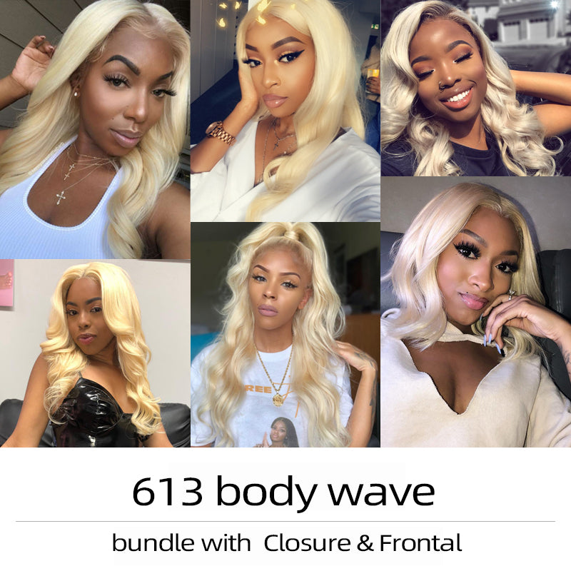 13*4 #613 body wave Transparent Lace Frontal Closure