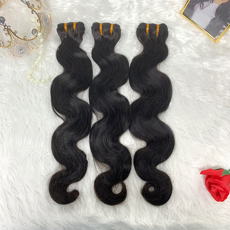 12A 1 Bundle Body Wave Double Drawn Hair Weave Bundle Bone Straight Hair Bundles Human Hair