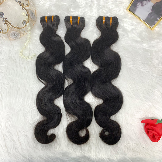 12A 3 Bundles Body Wave Double Drawn Hair Weave Bundle Bone Straight Hair Bundles Human Hair