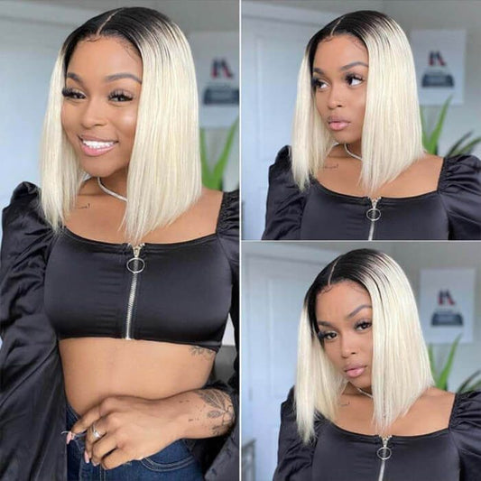 613 Bob Wigs 4x4 100% Virgin Wigs Human Hair Lace Front Wig