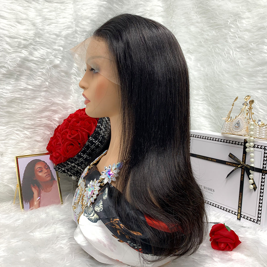 Undetectable Invisible Lace Straight 13x6 Frontal Lace Wig | Real Lace