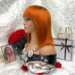 T1B/350 Machine Made Color Humanity Straight Bob Wig