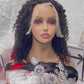 13*4  kinky cruly  Lace Frontal Wigs 100% Virgin Human Hair