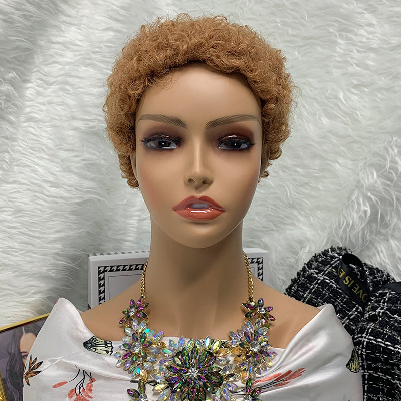 30 No Lace Machine Made Pixie Afro Kinky Wig