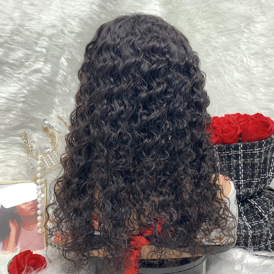 4x4 Transparent Lace Front Wigs 100% Virgin Jerry Curly Lace Wigs