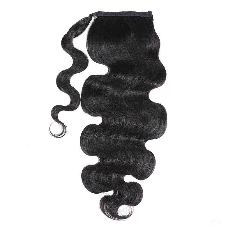 Unprocessed Hair Ponytail Body Water Deep Wave Ponytail Hair Extensions Kinky Straight Jerry Curly