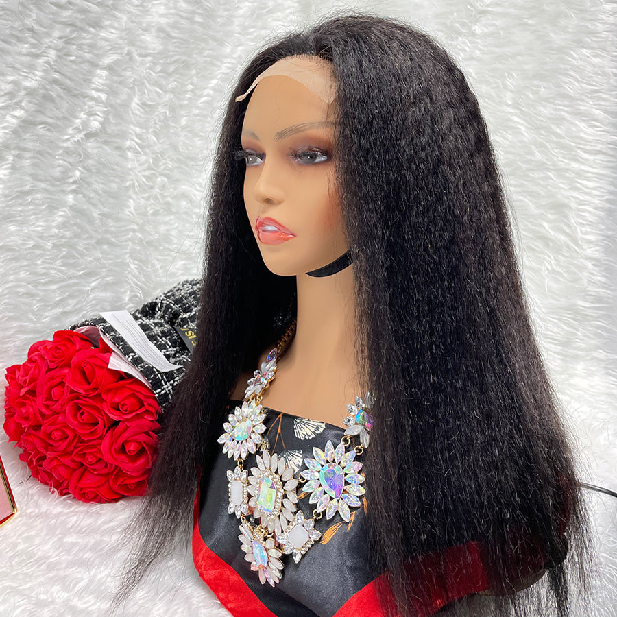 13x1 kinky straight T Part lace closure pixie wigs frontal peruvian original lace front wigs