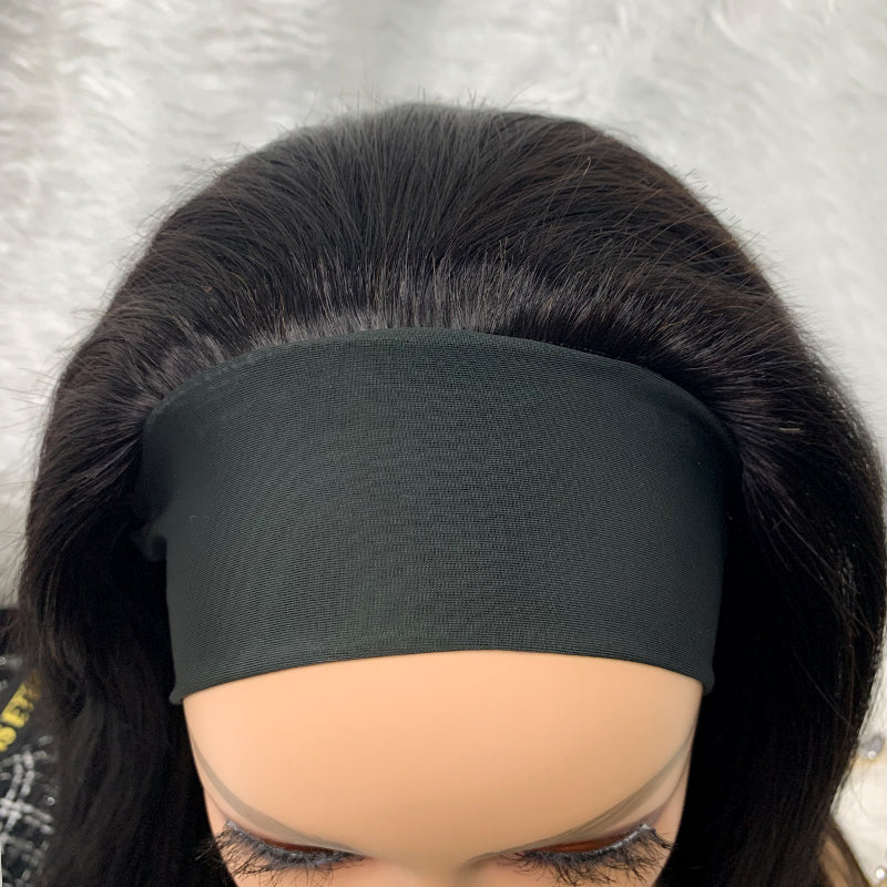 nature Straight Virgin Headband Wigs