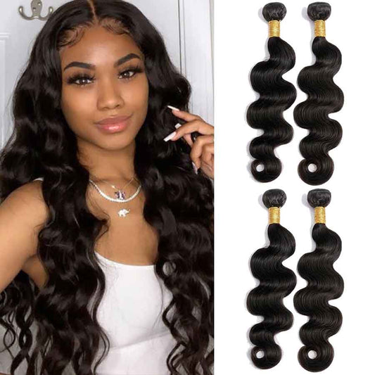 4 Bundles 11A natural body wave Raw Hair Extension Bundle