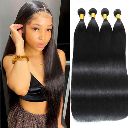 4 Bundles 11A natural straight Raw Hair Extension Bundle