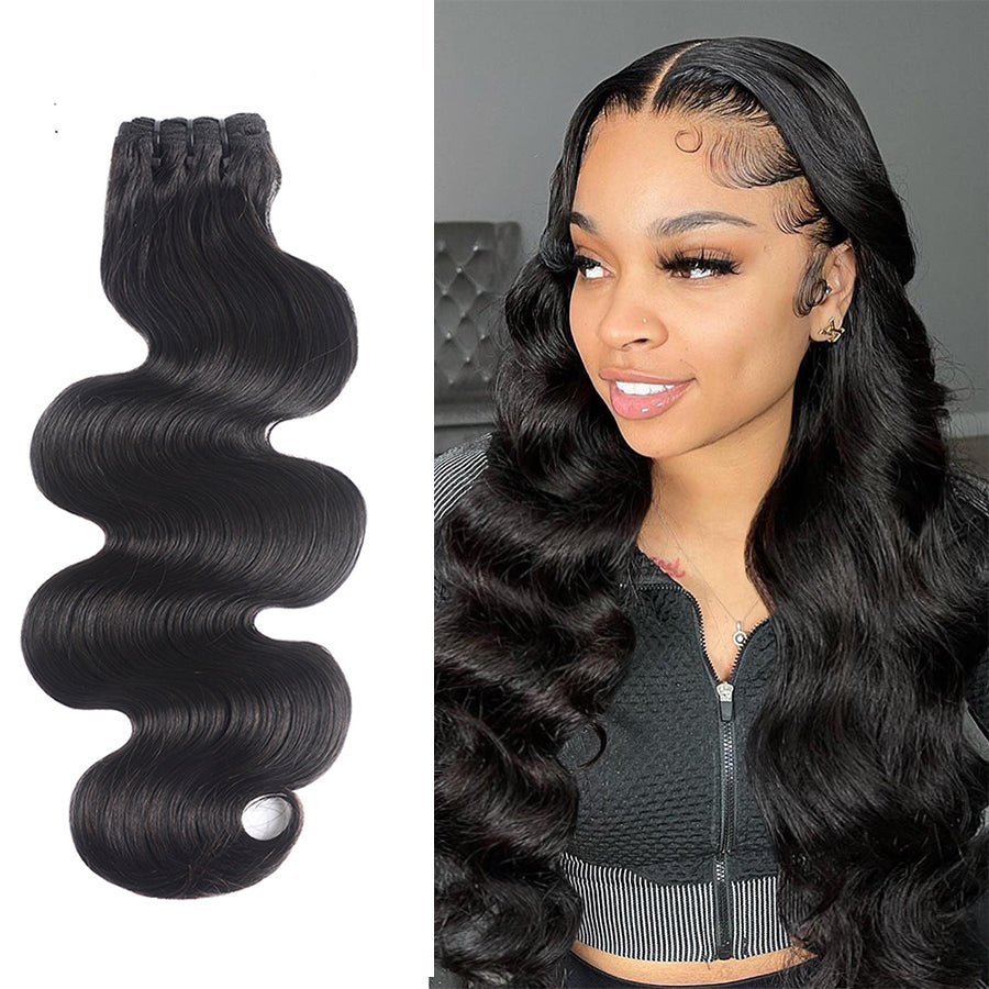 12A 1 Bundle Body Wave Double Drawn Hair Weave Bundle Bone Straight Hair Bundles Human Hair