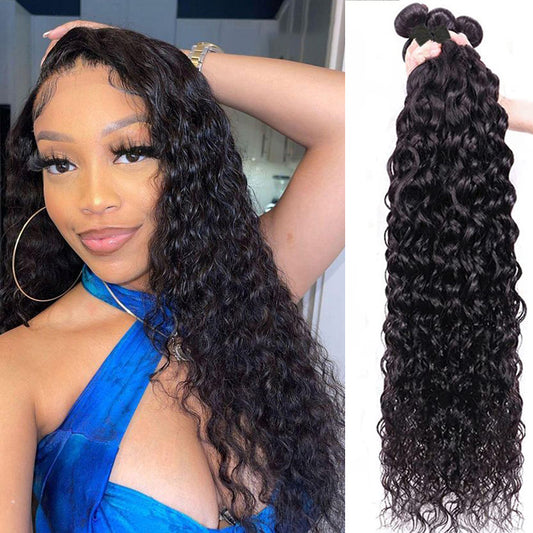 4 Bundles 12A natural water wave Raw Hair Extension Bundle