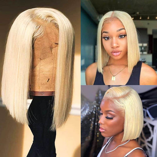 613 Bob Wigs 4x4 100% Virgin Wigs Human Hair Lace Front Wig