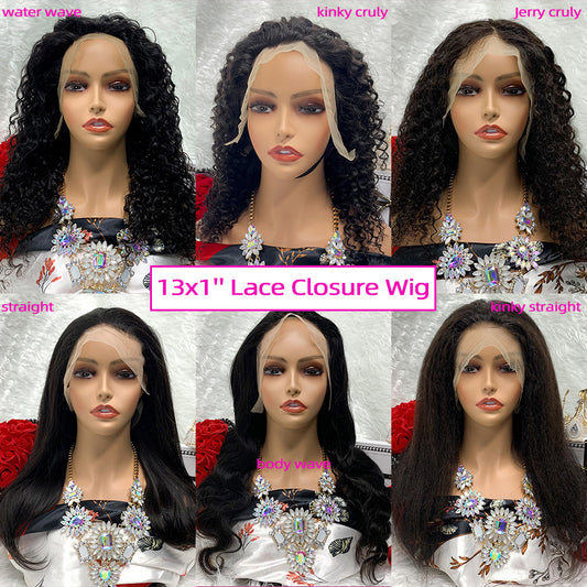 13x1 Body Water Wave Hair Weaves And Wigs Kinky Jerry Curly Wig Lace Straight Virgin Hair Wigs