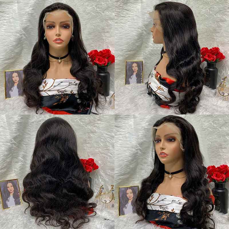 customize 13x4 nature body wave lace Frontal Wig