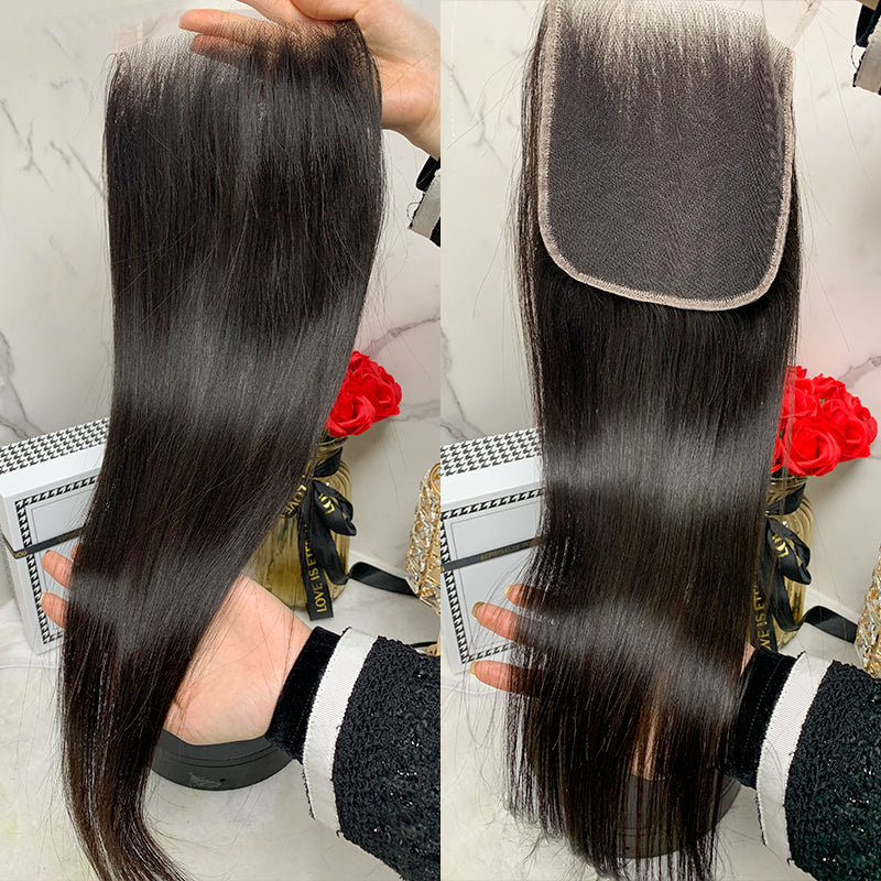 6x6 straight Transparent lace closure