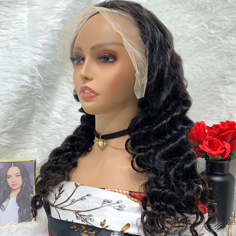 13*4  Lace Front Wigs Water Body Wave Jerry Curly Lace Wigs 100% Virgin Human Hair