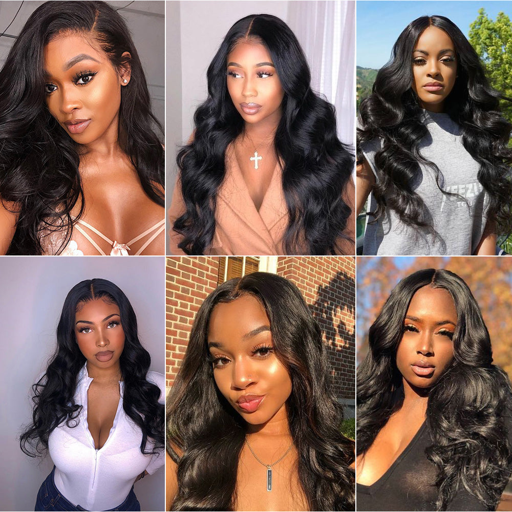 12A 1 Bundle Body Wave Double Drawn Hair Weave Bundle Bone Straight Hair Bundles Human Hair