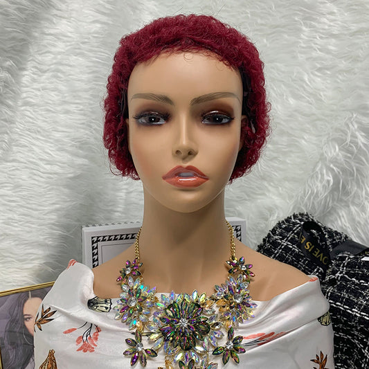 BUG No Lace Machine Made Pixie Afro Kinky Wig