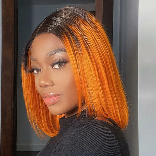 350 Bob Wigs 4x4 100% Virgin Wigs Human Hair Lace Front Wig