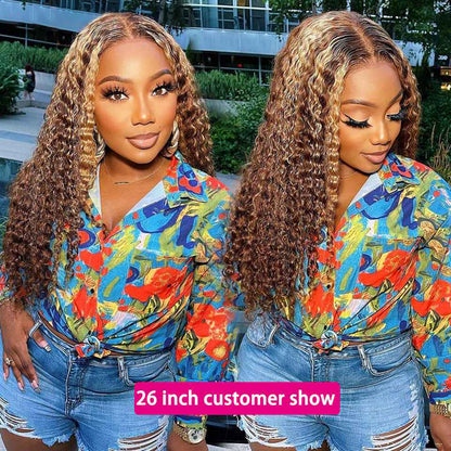 13*4 water Lace Wig  Full Frontal Wig Ombre Wig