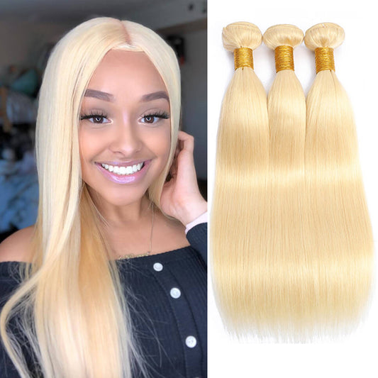 1 Bundle 12A straight Raw Hair Extension Bundle #613