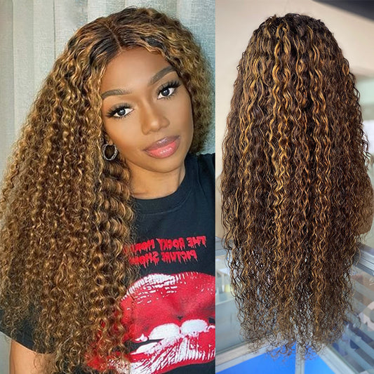 13*4 water Lace Wig  Full Frontal Wig Ombre Wig