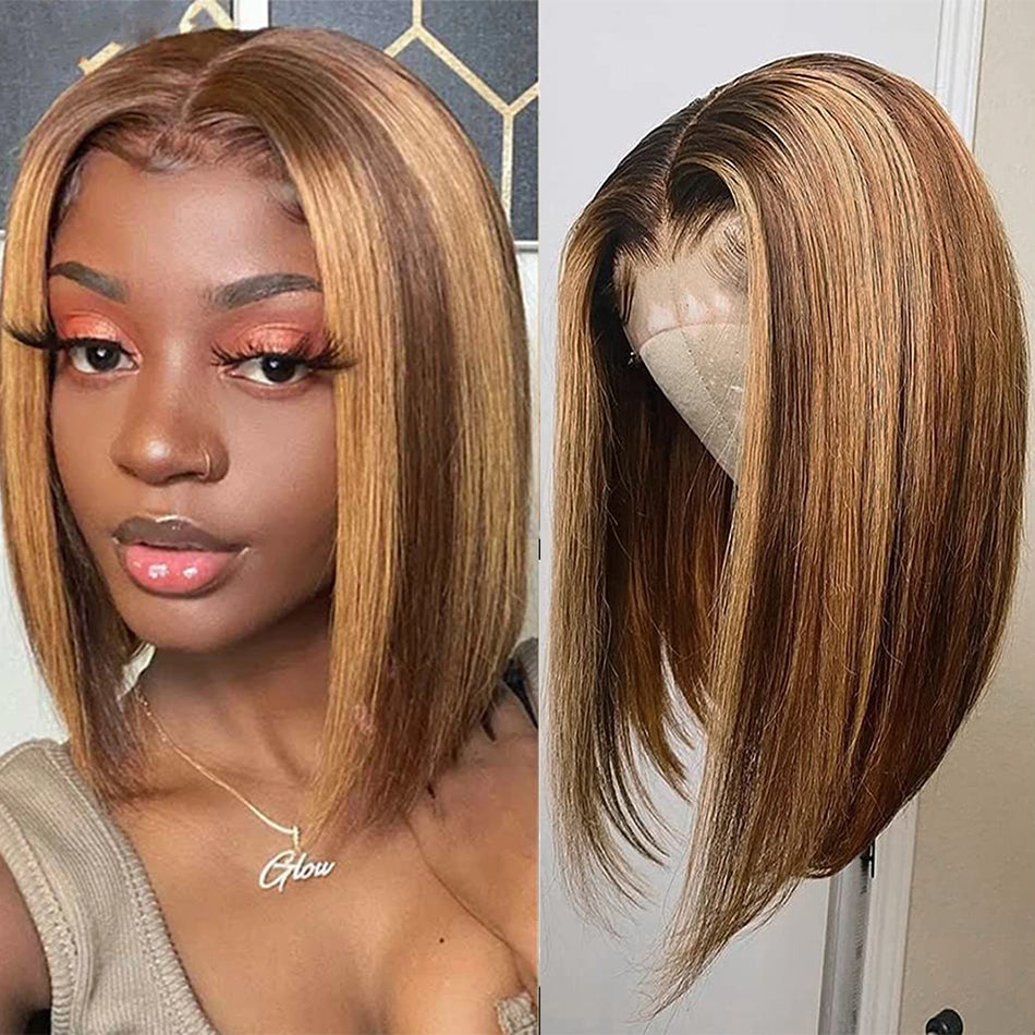 4x4 Bob Wig 100% Virgin Wigs Human Hair Lace Front Wig