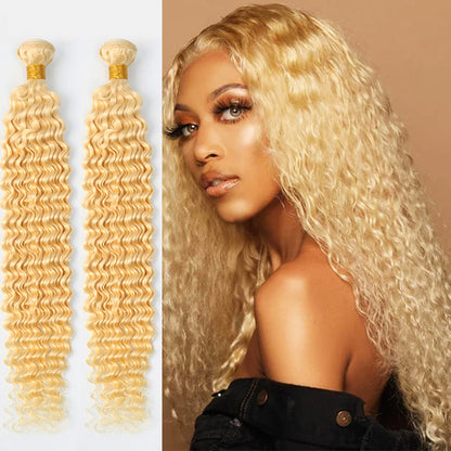 1 Bundle 10A water wave Raw Hair Extension Bundle #613