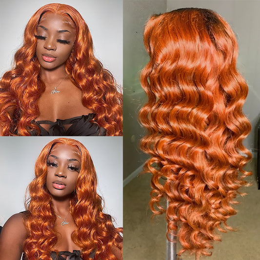 13x6 deep wave 350 Lace Frontal Wig 100% Human Hair Virgin Hair