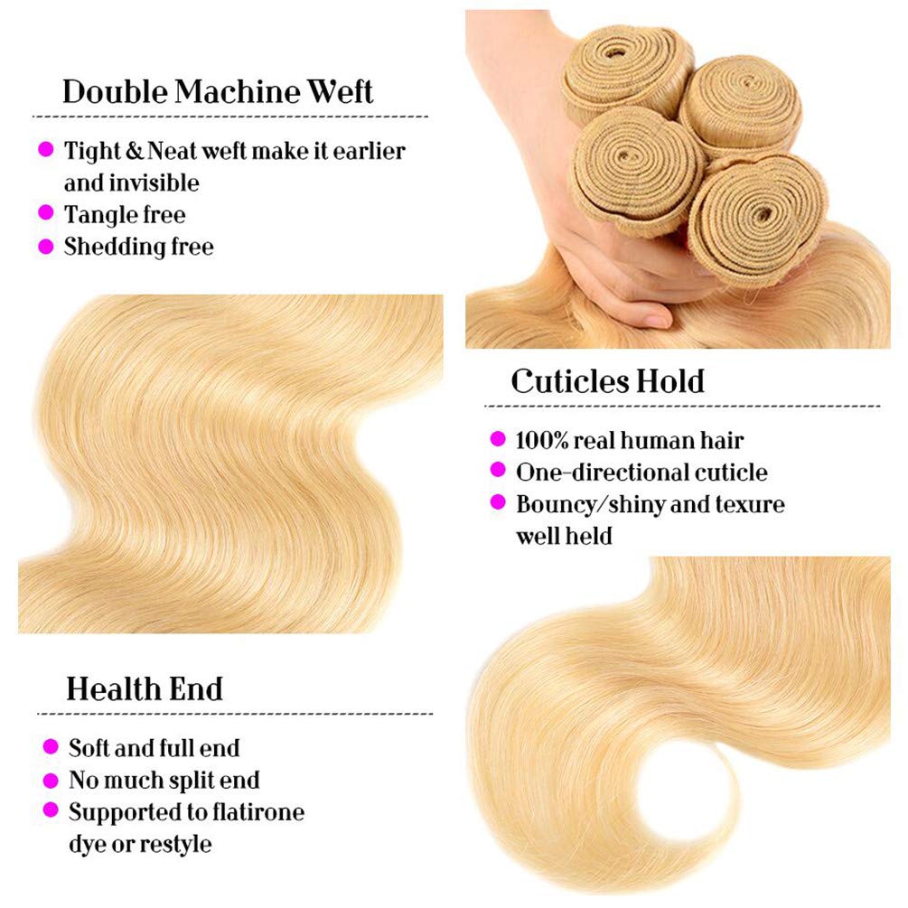 #613 1 Bundle body wave Wet And Wavy Hair Bundles Vietnamese Hair Bundles Blonde Raw Human Hair Bundles