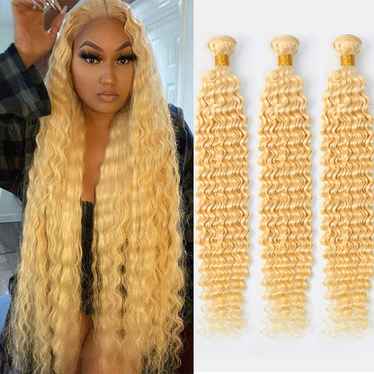 1 Bundle 11A water wave Raw Hair Extension Bundle #613