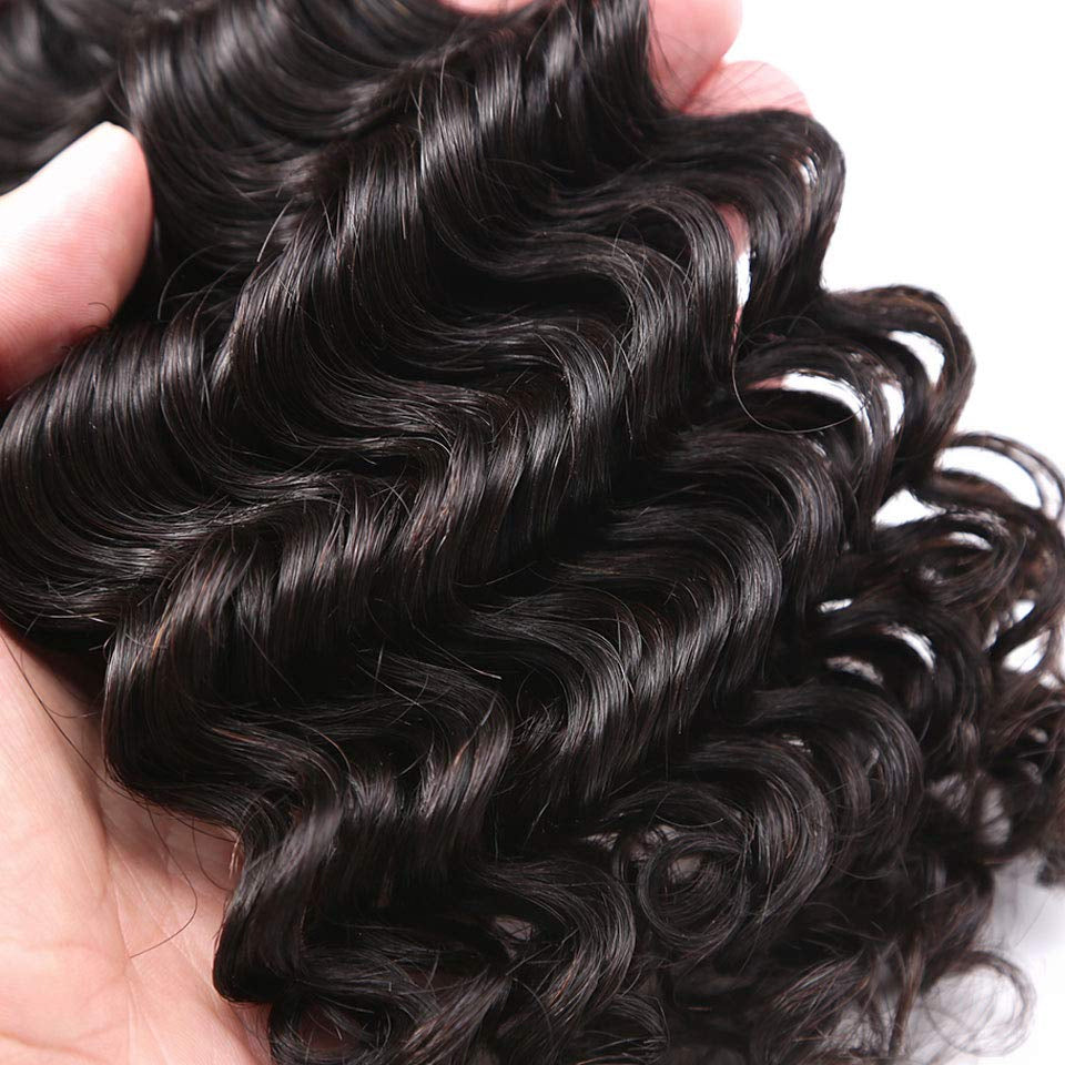 4 Bundles 11A natural deep wave Raw Hair Extension Bundle