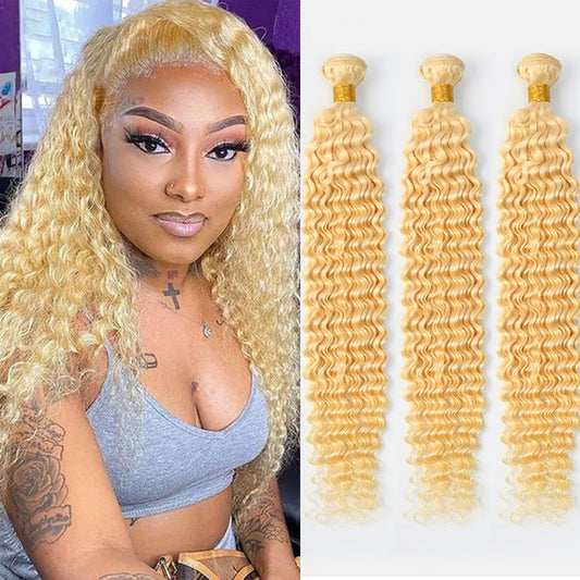 1 Bundle 12A water wave Raw Hair Extension Bundle #613