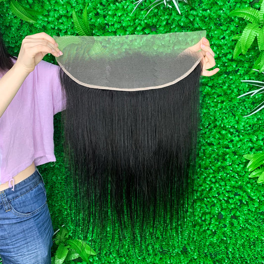 13*4 natrue straight Transparent Lace Closure