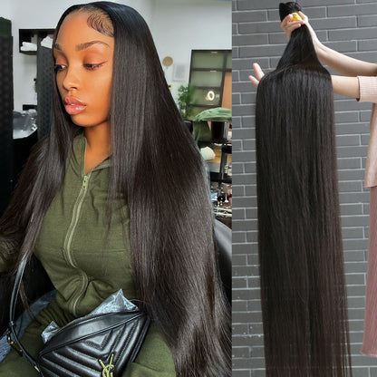 3 Bundles 10A natural straight Raw Hair Extension Bundle