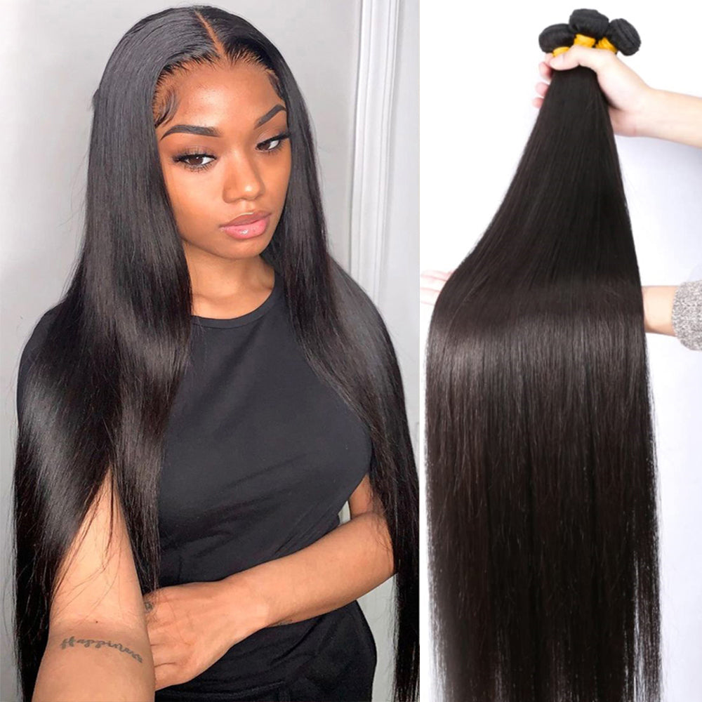 3 Bundles 11A natural straight Raw Hair Extension Bundle