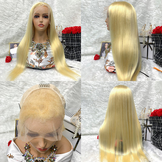 13x6 Swiss Lace Wigs Unprocessed 613，100% Percent Human Hair Wigs