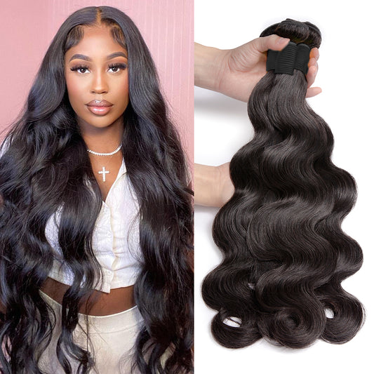 3 Bundles 10A natural body wave Raw Hair Extension Bundle